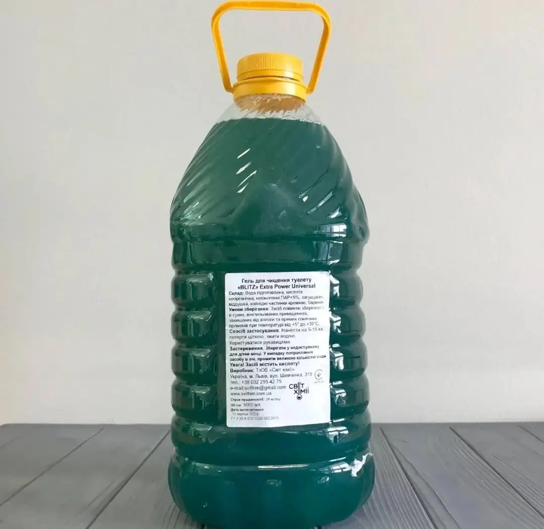 Гель для чищення унітазів "BLITZ" Universal ЕСО ТМ ЛЕОХІМ 5л